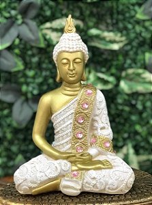 Buda meditação (Branco)