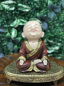 Buda da Gratidão (Vermelho envelhecido)