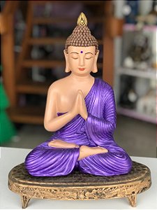 Buda em meditação (Roxo)