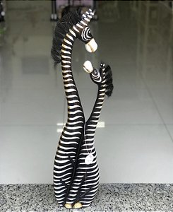 Zebra mãe e filha