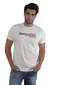 Camiseta Aeropostale New York Cor Off Withe