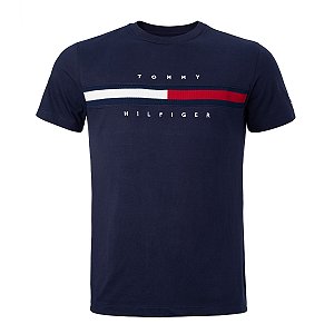 Camiseta Tommy Hilfiger Masculina Cotton Cor Marinho