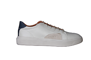 Sapatênis Casual Masculino Couro Sea Street Cor Gelo