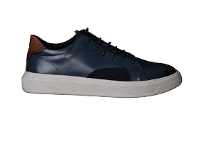 Sapatênis Casual Masculino Couro Sea Street Cor Marinho