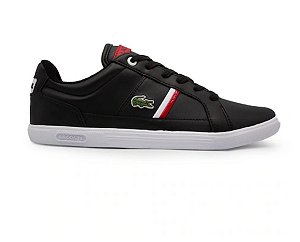 Tenis Masculino Lacoste Europa Cor Preto