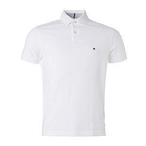 Polo Tommy Hilfiger Masculina Regular 1985 Cor Branca