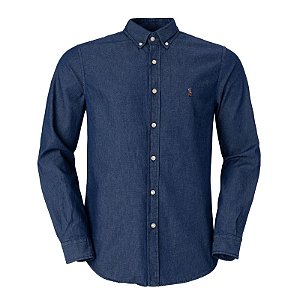 Camisa Ralph Lauren Masculina Jeans Dark Color