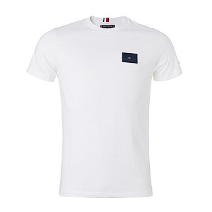 Camiseta Tommy Hilfiger Masculina Emblem Cor Branca