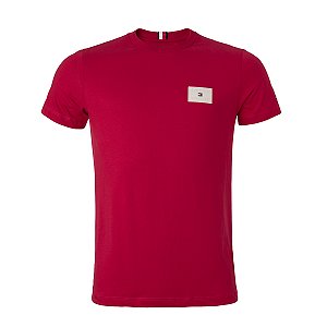 Camiseta Tommy Hilfiger Masculina Emblem Cor Vermelha