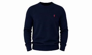Sueter Ralph Lauren Masculino Fleece Sweatshirt Cor Marinho