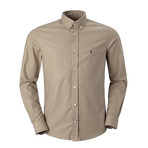 Camisa Ralph Lauren  Masculina Custom Fit Flanela Marrom