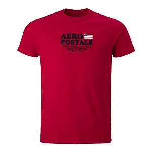 Camiseta Aeropostale Bandeira U.S.A Cor Vermelha