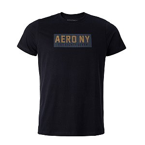 Camiseta Aeropostale Masculina Platinum Cor Preta