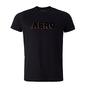 Camiseta Aeropostale Masculina Platinum Aero Cor Preta