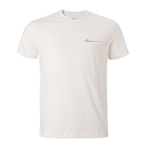 Camiseta Aramis Masculina Logo Escrito Cor Branca