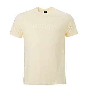 Camiseta Aramis Masculina Monocromatica Cor Amarela