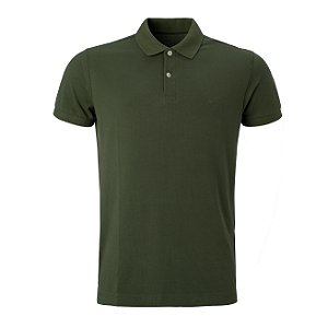 Polo Aramis Masculina Piquet Cor Verde Oliva