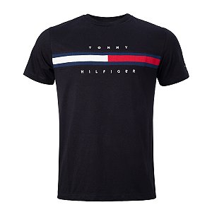 Camiseta Tommy Hilfiger Masculina Cotton Cor Preto