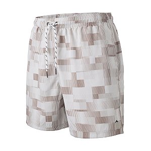 Short Aramis Elatano Estampado Pixel Cor Areia