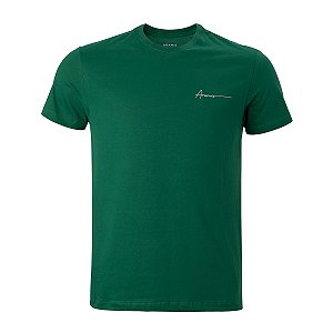 Camiseta Aramis Logo Escrita Cor Verde