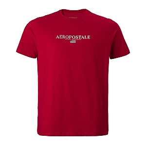 Camiseta Aeropostale Silkada Aero Cor Vermelha