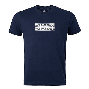 Camiseta Disky Masculina Live is Life Cor Marinho