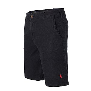 Bermuda Ralph Lauren Masculina Linho Cor Preta