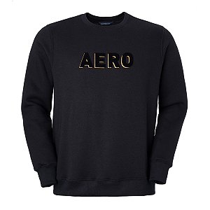 Moletom Aeropostale Masculino Aero Cor Preto