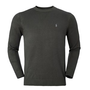 Sueter Ralph Lauren Masculino Fleece Sweatshirt Cor Verde Oliva