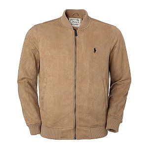 Jaqueta Ralph lauren Masculina Sarja Knit Bomber Cor Bege