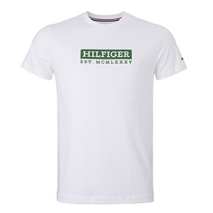 Camiseta Tommy Hilfiger Masculina Mcm Cor Branca