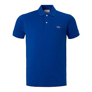 Polo Lacoste Masculina Basica Cor Azul