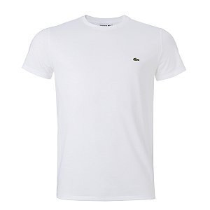 Camiseta Lacoste Masculina Jersey Pima Cotton branca