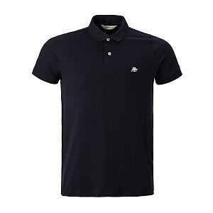 Polo Aeropostale Masculina Basica Piquet Cor Preta