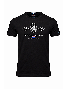 Camiseta Tommy Hilfiger Masculina Est 1985 Cor Preto