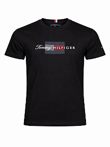 Camiseta Tommy Hilfiger Masculina Brand Love Cor Preto