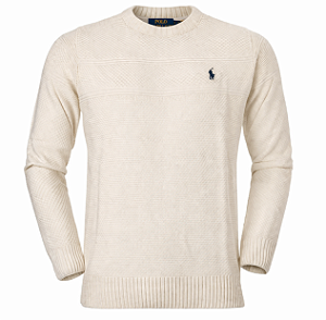Suéter Ralph Lauren Crewneck Modal Cor Bege