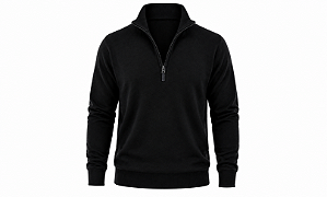 Sueter Polo Live Ziper Cor Preto