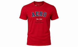 Camiseta Aeropostale Masculina Est Peito Cor Vermelha