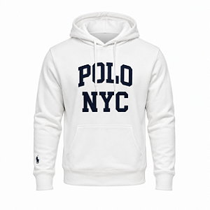 Moletom Ralph Lauren Maculino NYC Cor Branco