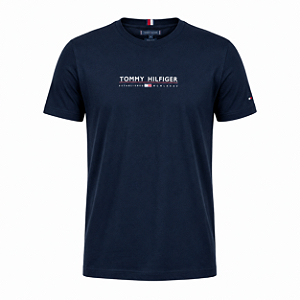 Camiseta Tommy Hilfiger Masculina Estabil Cor Preta