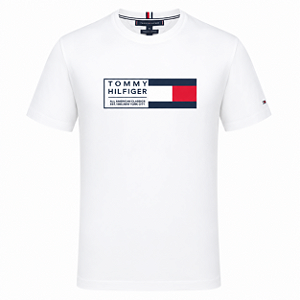 Camiseta Tommy Hilfiger Masculina American Cor Branca