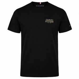 Camiseta Tommy Hilfiger Masculina Est Cor Preta
