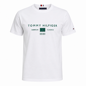 Camiseta Tommy Hilfiger Masculina American Classic Cor Branca