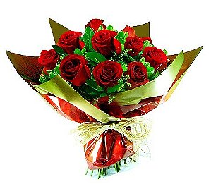 Buquê Uma Duzia de Rosas Especiais