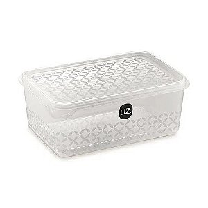 Pote Multiuso 1 Litro Translucido Resistente Alimentos Transparente Uz
