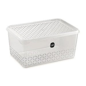 Pote Multiuso 3 Litro Translucido Resistente Alimentos Transparente Uz