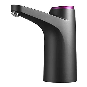 Bomba Galão Torneira Elétrico Para Água Recarregável USB - Preto