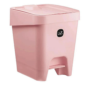 Lixeira C/pedal Cozinha/banheiro Slim Premium 8l - Casa Uz Rosa
