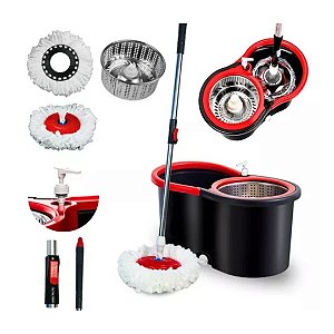 MOP GIRATORIO PRO TAM UNICO VERMELHO/ CINZA